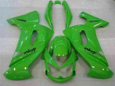 Inexpensive 2006-2008 Green Kawasaki EX650R Motorcycle Fairing Kits & Plastic Bodywork MF2007
