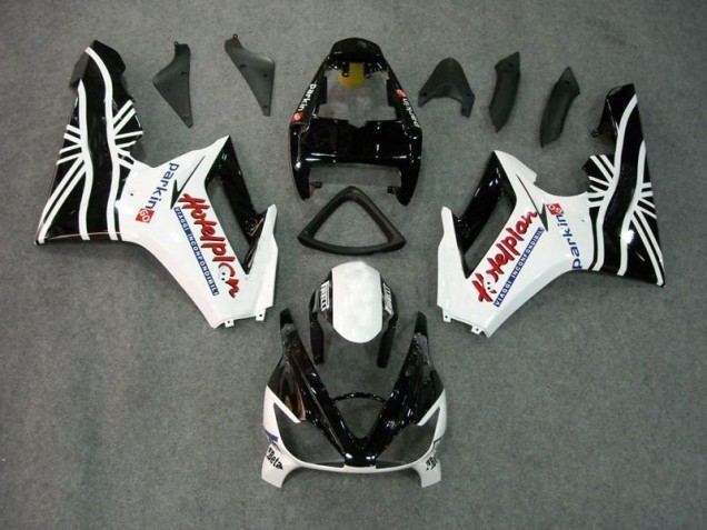 Inexpensive 2006-2008 Black White Triumph Daytona 675 Triple Bike Fairings Inexpensive 2006-2008 Black White Triumph Daytona 675 Triple Bike Fairings