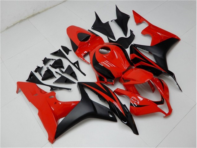 Inexpensive 2007-2008 Black Red Honda CBR600RR Motorcycle Fairing Kit