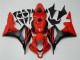 Inexpensive 2007-2008 Black Red Honda CBR600RR Motorcycle Fairing Kit