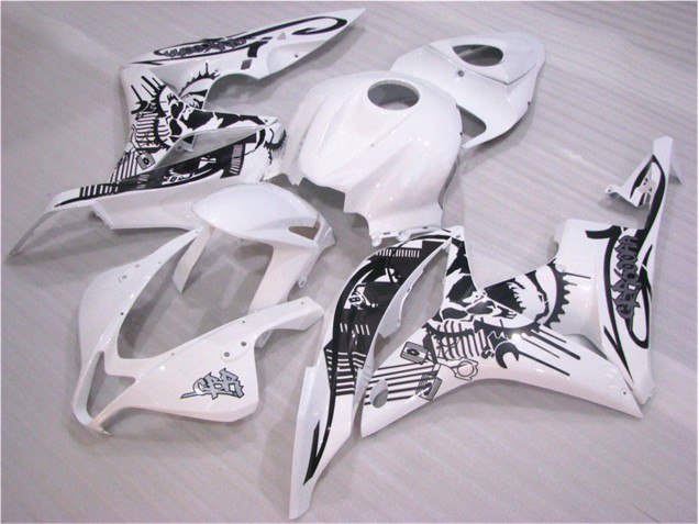 Inexpensive 2007-2008 Black White Honda CBR600RR Replacement Motorcycle Fairings Inexpensive 2007-2008 Black White Honda CBR600RR Replacement Motorcycle Fairings