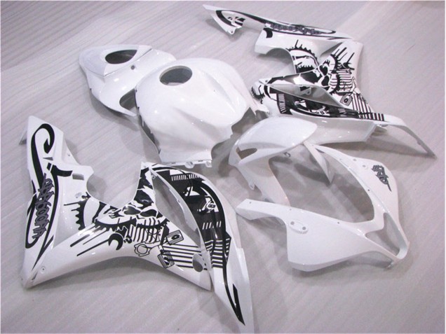 Inexpensive 2007-2008 Black White Honda CBR600RR Replacement Motorcycle Fairings Inexpensive 2007-2008 Black White Honda CBR600RR Replacement Motorcycle Fairings