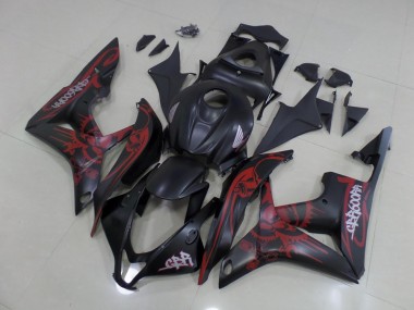 Inexpensive 2007-2008 Black Red Honda CBR600RR Motorcycle Bodywork
