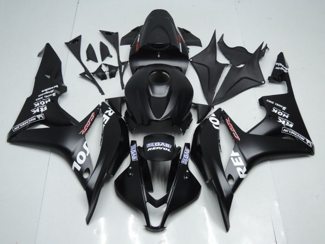 Inexpensive 2007-2008 Matte Black Repsol Honda CBR600RR Motorcyle Fairings