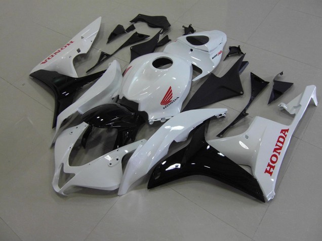 Inexpensive 2007-2008 Pearl White Black Honda CBR600RR Bike Fairings