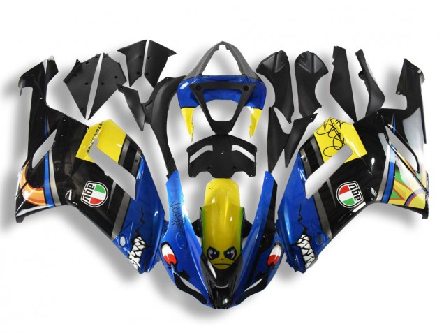 Inexpensive 2007-2008 Blue Shark Kawasaki ZX6R Replacement Motorcycle Fairings Inexpensive 2007-2008 Blue Shark Kawasaki ZX6R Replacement Motorcycle Fairings