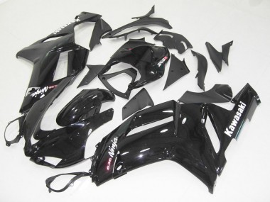 Inexpensive 2007-2008 Glossy Black Kawasaki ZX6R Motorcycle Bodywork & Bodywork