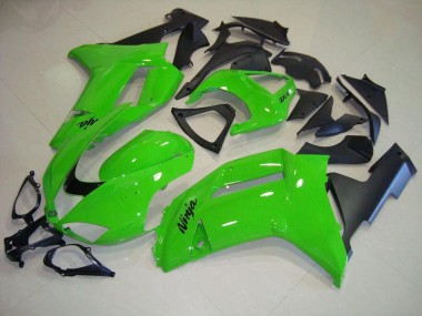 Inexpensive 2007-2008 Green Matte Black Kawasaki ZX6R Motorcycle Fairing