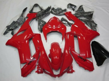 Inexpensive 2007-2008 Red Kawasaki ZX6R Motor Fairings
