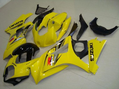 Inexpensive 2007-2008 Yellow Suzuki GSXR 1000 K7 Motorcycle Fairings Kit