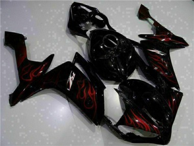 Inexpensive 2007-2008 Black Yamaha YZF R1 Motorcylce Fairings