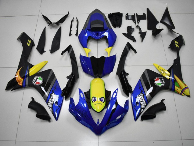 Inexpensive 2007-2008 Blue Shark Yamaha YZF R1 Motorcycle Fairing Kit Inexpensive 2007-2008 Blue Shark Yamaha YZF R1 Motorcycle Fairing Kit