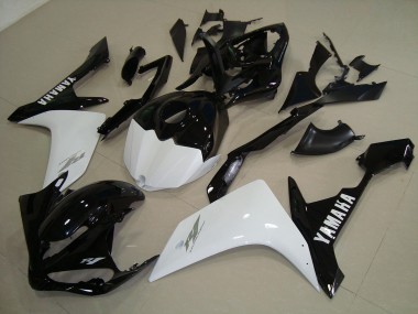 Inexpensive 2007-2008 Black White Gold Yamaha YZF R1 Replacement Fairings