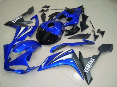 Inexpensive 2007-2008 Blue White Yamaha YZF R1 Motorbike Fairings