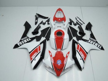 Inexpensive 2007-2008 Factory Red White Yamaha YZF R1 Motorbike Fairing