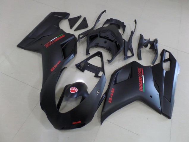 Inexpensive 2007-2014 Matte Black Red Sticker Ducati 848 1098 1198 Bike Fairing Inexpensive 2007-2014 Matte Black Red Sticker Ducati 848 1098 1198 Bike Fairing