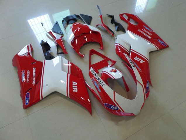 Inexpensive 2007-2014 Red and White Air Ducati 848 1098 1198 Motorbike Fairing Inexpensive 2007-2014 Red and White Air Ducati 848 1098 1198 Motorbike Fairing