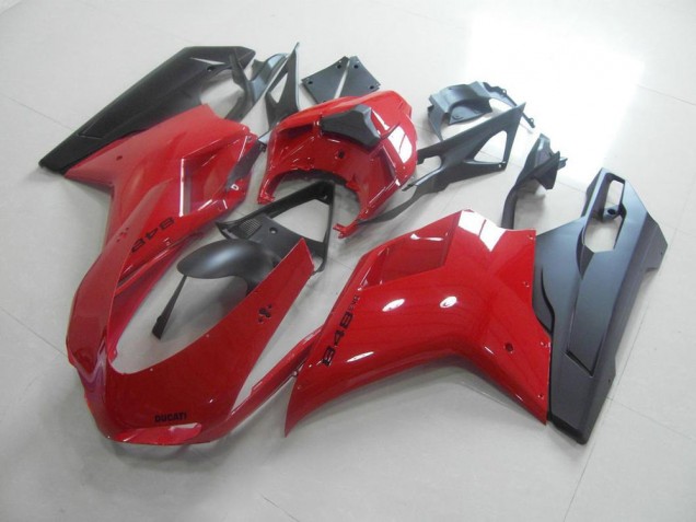 Inexpensive 2007-2014 Red Black Ducati 848 1098 1198 Motorcycle Fairing Kits Inexpensive 2007-2014 Red Black Ducati 848 1098 1198 Motorcycle Fairing Kits