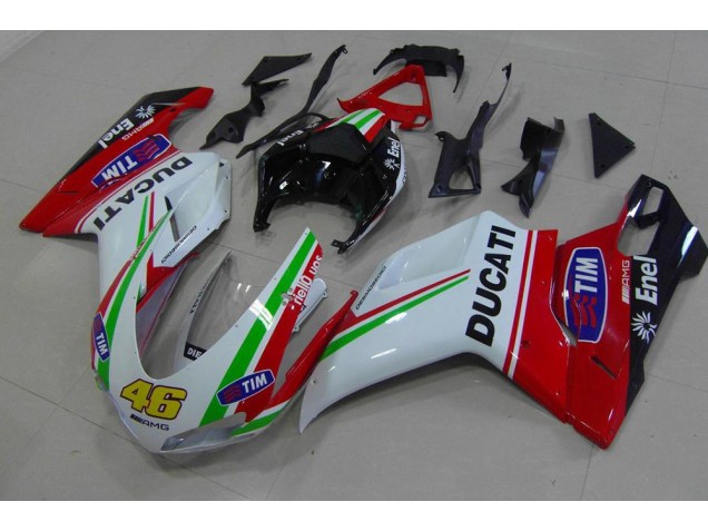 Inexpensive 2007-2014 Red White Yellow 46 Ducati 848 1098 1198 Bike Fairings Inexpensive 2007-2014 Red White Yellow 46 Ducati 848 1098 1198 Bike Fairings