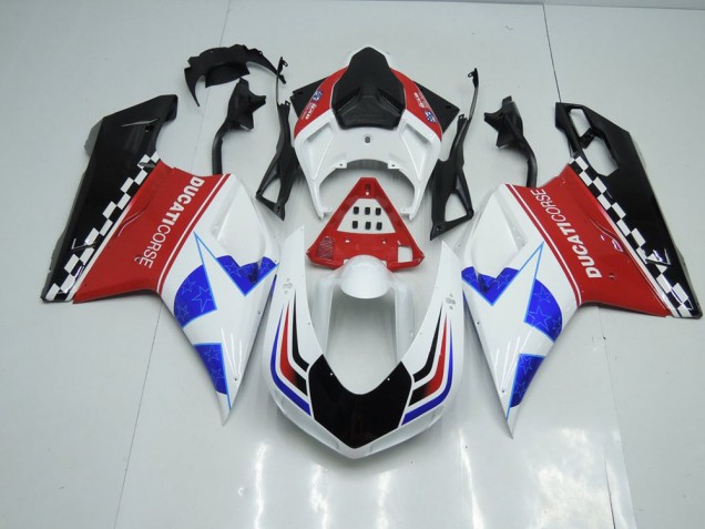 Inexpensive 2007-2014 Star No Number Ducati 848 1098 1198 Bike Fairings