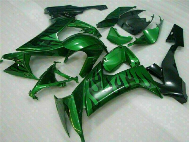 Inexpensive 2008-2010 Green Flame Kawasaki ZX10R Bike Fairings Inexpensive 2008-2010 Green Flame Kawasaki ZX10R Bike Fairings