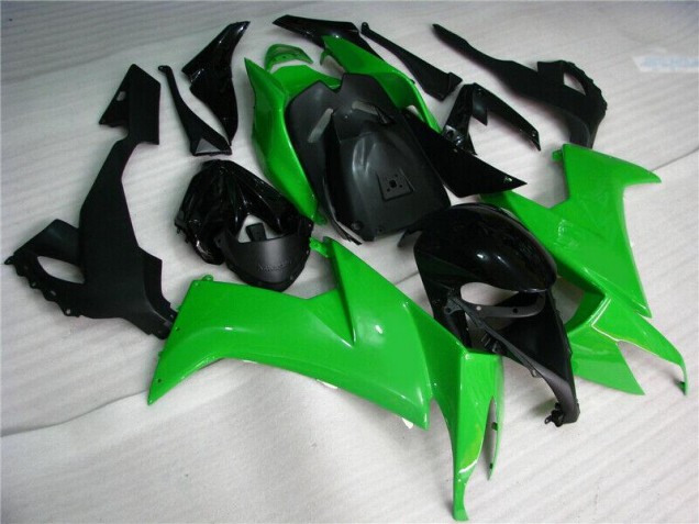 Inexpensive 2008-2010 Green Black Kawasaki ZX10R Replacement Motorcycle Fairings Inexpensive 2008-2010 Green Black Kawasaki ZX10R Replacement Motorcycle Fairings