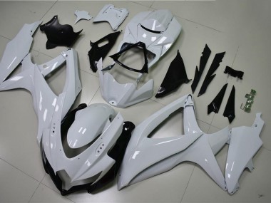 Inexpensive 2008-2010 Glossy White Suzuki GSXR 600/750 K8 Motorcycle Fairing Kits & Plastic Bodywork MF0075