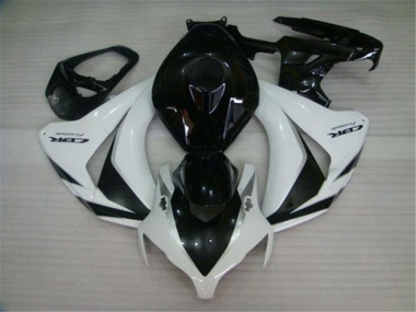 Inexpensive 2008-2011 Black White Honda CBR1000RR Motorcycle Fairings