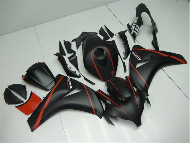 Inexpensive 2008-2011 Matte Black Red Honda CBR1000RR Motorcycle Fairing Inexpensive 2008-2011 Matte Black Red Honda CBR1000RR Motorcycle Fairing