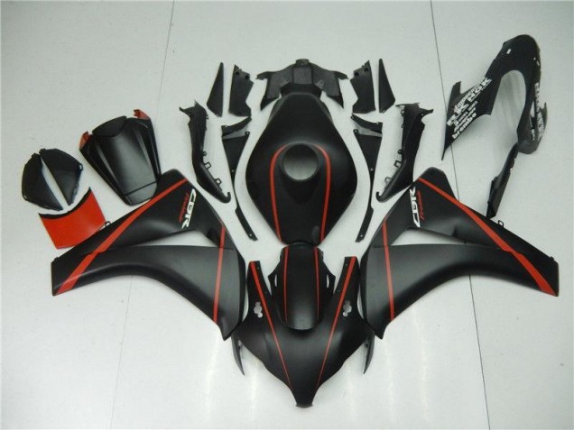 Inexpensive 2008-2011 Matte Black Red Honda CBR1000RR Motorcycle Fairing Inexpensive 2008-2011 Matte Black Red Honda CBR1000RR Motorcycle Fairing