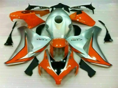 Inexpensive 2008-2011 Silver Orange Honda CBR1000RR Bike Fairings