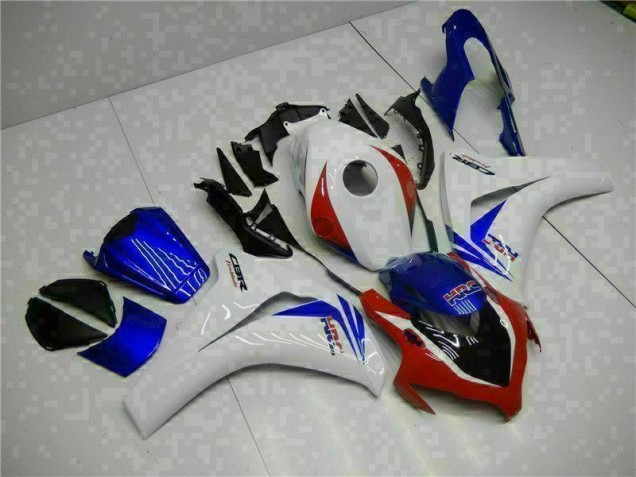 Inexpensive 2008-2011 White Blue Honda CBR1000RR Motorcycle Fairing Kits