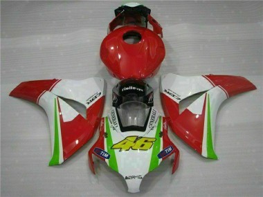 Inexpensive 2008-2011 Red White Honda CBR1000RR Bike Fairings