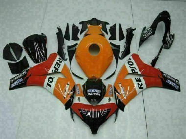 Inexpensive 2008-2011 Orange Repsol Honda CBR1000RR Bike Fairing Kit