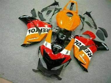 Inexpensive 2008-2011 Orange Repsol Honda CBR1000RR Motorcycle Fairing Kits