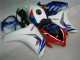 Inexpensive 2008-2011 White Blue Honda CBR1000RR Bike Fairing & Plastics