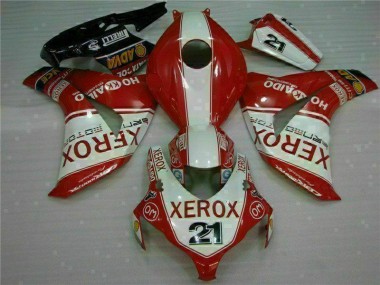 Inexpensive 2008-2011 Red Xerox 21 Honda CBR1000RR Motorcycle Fairings Kit