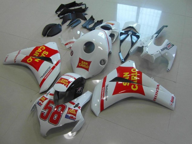 Inexpensive 2008-2011 White San Carlo Honda CBR1000RR Motorcycle Bodywork Inexpensive 2008-2011 White San Carlo Honda CBR1000RR Motorcycle Bodywork