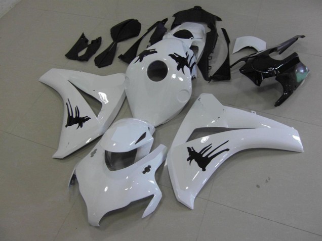 Inexpensive 2008-2011 White with Special Decals Honda CBR1000RR Motorbike Fairing