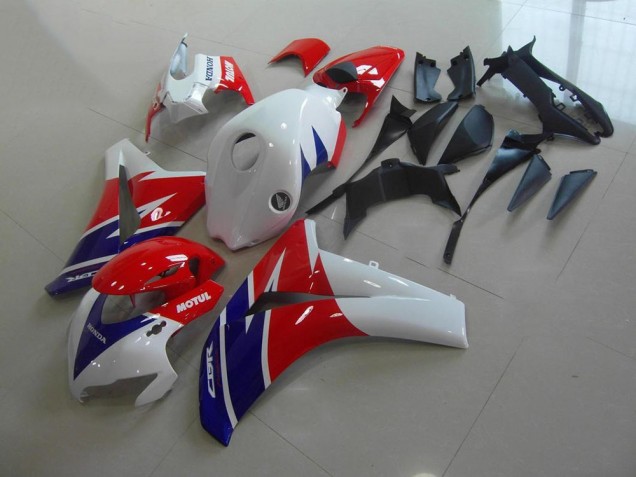 Inexpensive 2008-2011 Red White Blue Motul Honda CBR1000RR Replacement Motorcycle Fairings