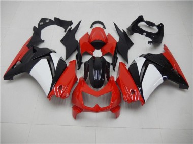 Inexpensive 2008-2012 Red Black White Kawasaki EX250 Motorcycle Fairing Kits & Plastic Bodywork MF0696