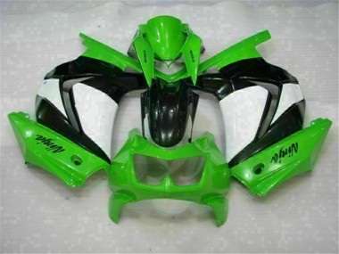 Inexpensive 2008-2012 Green Black Ninja Kawasaki EX250 Moto Fairings