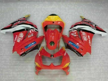 Inexpensive 2008-2012 Red Yellow Kawasaki EX250 Motorcycle Fairing Kit