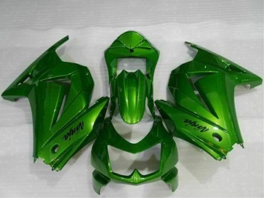 Inexpensive 2008-2012 Green Ninja Kawasaki EX250 Motor Bike Fairings