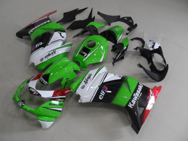 Inexpensive 2008-2012 Green White Black Kawasaki ZX250R Motor Fairings Inexpensive 2008-2012 Green White Black Kawasaki ZX250R Motor Fairings