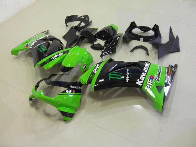 Inexpensive 2008-2012 Monster Kawasaki ZX250R Motorcycle Fairings
