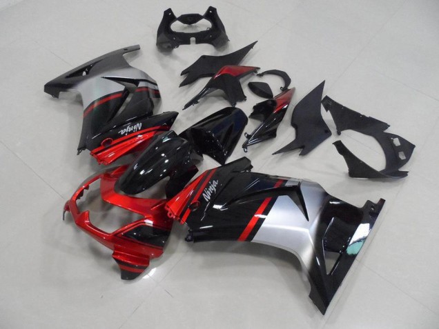 Inexpensive 2008-2012 Candy Red Black Silver Kawasaki ZX250R Motorcycle Fairing Inexpensive 2008-2012 Candy Red Black Silver Kawasaki ZX250R Motorcycle Fairing