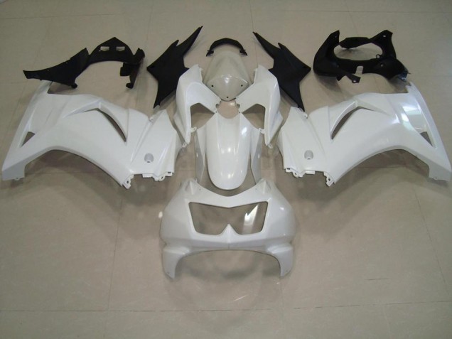 Inexpensive 2008-2012 White Kawasaki ZX250R Moto Fairings Inexpensive 2008-2012 White Kawasaki ZX250R Moto Fairings