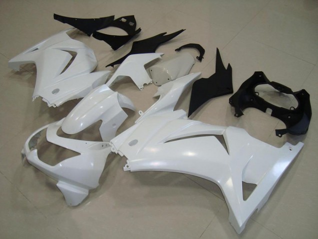 Inexpensive 2008-2012 White Kawasaki ZX250R Motorcylce Fairings Inexpensive 2008-2012 White Kawasaki ZX250R Motorcylce Fairings