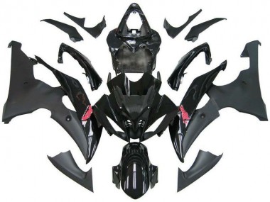 Inexpensive 2008-2016 Contrast Black R6 Yamaha YZF R6 Bike Fairing Kit